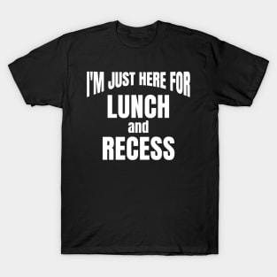 Favorite Subject Lunch And Recess T-Shirt